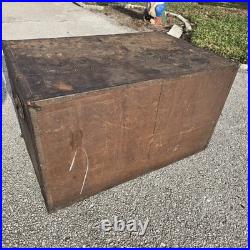 Antique Cigar Store Display Cremo Cigars Cedar Humidor Trunk Box Container