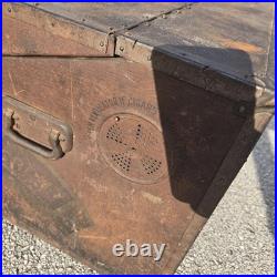 Antique Cigar Store Display Cremo Cigars Cedar Humidor Trunk Box Container