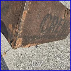 Antique Cigar Store Display Cremo Cigars Cedar Humidor Trunk Box Container