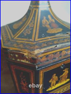 Antique Continental Inlaid Wooden Box Europe 19th Century