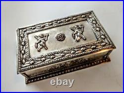 Antique E F Caldwell silver-on-bronze humidor (or stash box, if you prefer)\uD83D\uDE01