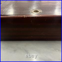 Antique Early 20th Mahogany Cigar Humidor Chest Box Lined Campaign Chest Brass Antique Early 20th Mahogany Cigar Humidor Chest Box Lined Campaign Chest Brass