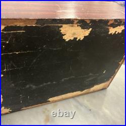 Antique Early 20th Mahogany Cigar Humidor Chest Box Lined Campaign Chest Brass Antique Early 20th Mahogany Cigar Humidor Chest Box Lined Campaign Chest Brass
