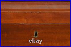 Antique Edwardian Flame Mahogany Footed Humidor Cigar Tobacco Caddy Box 13