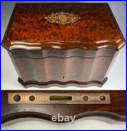 Antique French Napoleon III Era Cigar Chest, Box, Presenter, FENOUX Palais Royal