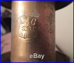 Antique French bronze tobacco cigarette cigar dispenser humidor jar music box