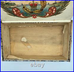 Antique High Five 50 Cigars Wood Box Superiores 1st District Factory109 Nebraska