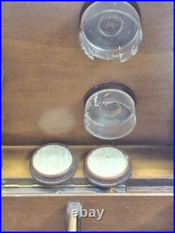 Antique Large Burl Wood Cigar Humidor Box 18.5 x 10.5 x 7.5 Inches