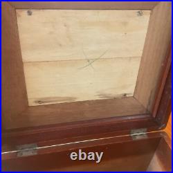 Antique Large Mahogany Humidor Box, Nice Antique Large Mahogany Humidor Box, Nice