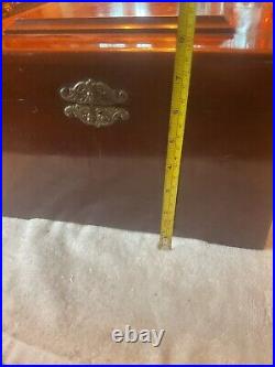 Antique Large Mahogany Humidor Box, Nice Antique Large Mahogany Humidor Box, Nice