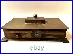 Antique Machine Age Copper Brass Cigar Box Humidor Germany Arts & Crafts