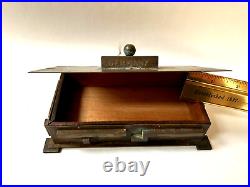 Antique Machine Age Copper Brass Cigar Box Humidor Germany Arts & Crafts