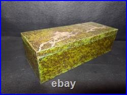 Antique Mission Heintz Silver Bronze Horse Fox Hunt Scene Desk Box Humidor Cigar
