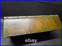 Antique Mission Heintz Silver Bronze Horse Fox Hunt Scene Desk Box Humidor Cigar