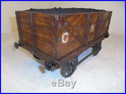 Antique Novelty Railroad Coal Carriage Cigar Box, Humidor, Railway cigarette