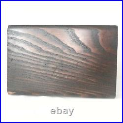 Antique Oak Tin Lined Cigar Box Humidor Stash Valet Box
