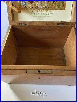 Antique Pennsylvania Central Railroad RR Cigar Box Humidor Cuban El Bufalo