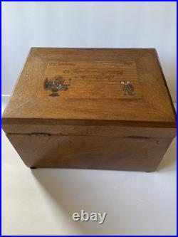 Antique Pennsylvania Central Railroad RR Cigar Box Humidor Cuban El Bufalo