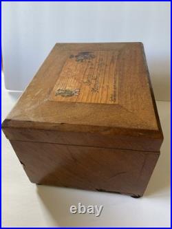 Antique Pennsylvania Central Railroad RR Cigar Box Humidor Cuban El Bufalo