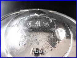 Antique Silverplate Cigar Box Tobacco Box