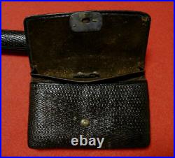 Antique Tobacco purse with Kiseru-box and pipe original from Japan