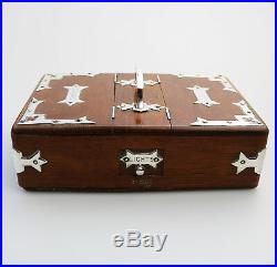 Antique Treen / Boxes A fine & unusual Smoking Humidor Companion Box C. 1885