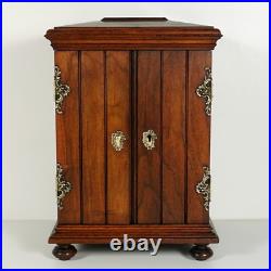 Antique Victorian Wood Cigar Caddy Box, Table Top Cabinet Cigar Presenter Box Antique Victorian Wood Cigar Caddy Box, Table Top Cabinet Cigar Presenter Box