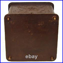 Antique Victorian to Edwardian Era Black Forest Carved Cigar Presenter, Box
