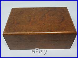 Antique/ Vintage Alfred Dunhill Of London Burl Wood Humidor Cigar Box