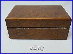Antique/ Vintage Alfred Dunhill Of London Burl Wood Humidor Cigar Box