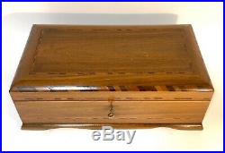 Antique Vintage Royal Jamaica Cigar Humidor Box Inlaid with Key