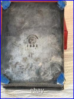 Antique Wilcox Silver Plated Humidor Cigarette box #1931 USA