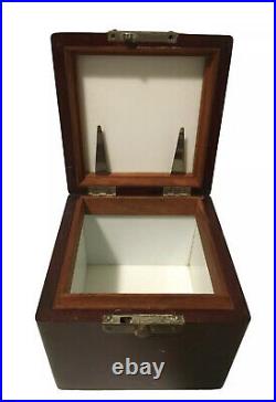 Antique Wooden Tobacco Cigar Cigarette Humidor Box