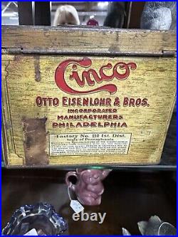 Antique humidor cigar box Handy Humidor