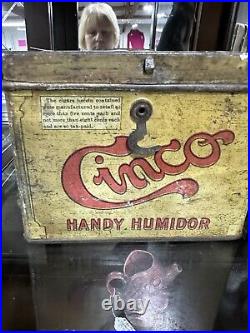 Antique humidor cigar box Handy Humidor