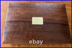 Antique vintage cigar humidor mahogany wood box