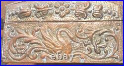 Antique vintage metal /woodTobacco Box Cigar Humidor