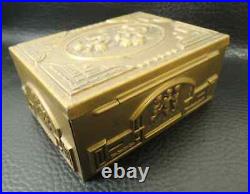 Art Deco Cigarette Box Humidor Cedar Lined Box Cherubs