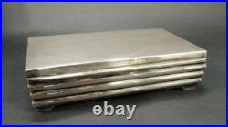 Art Deco WWII AEG- Hungary Solid Silver 800 Ag. Humidor Cigar Box Art Deco WWII AEG- Hungary Solid Silver 800 Ag. Humidor Cigar Box