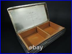 Art Deco WWII AEG- Hungary Solid Silver 800 Ag. Humidor Cigar Box Art Deco WWII AEG- Hungary Solid Silver 800 Ag. Humidor Cigar Box