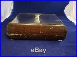 Arts & Crafts Style Hammered Sterling Silver & Wood Cigar Box Holder Humidor