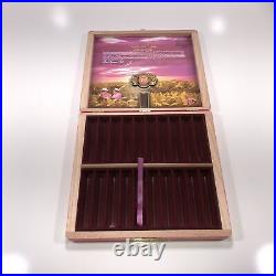 Arturo Fuente Opus X Rare Pink Queen of Hearts Empty Wooden Cigar Box