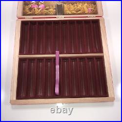 Arturo Fuente Opus X Rare Pink Queen of Hearts Empty Wooden Cigar Box