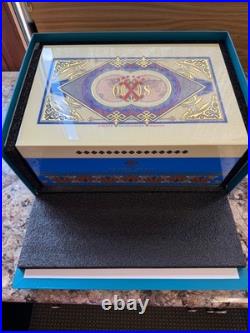 Arturo Fuente Opus X Society Global Collection Humidor, Blue & Creme, New In Box