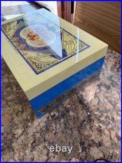 Arturo Fuente Opus X Society Global Collection Humidor, Blue & Creme, New In Box