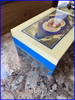 Arturo Fuente Opus X Society Global Collection Humidor, Blue & Creme, New In Box