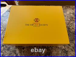 Arturo Fuente Opus X Society Global Collection Humidor, Blue & Creme, New In Box