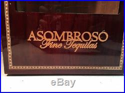 AsomBroso Hand Blown Glass Tequila Bottle Limited Edition Humidor Box Cigars