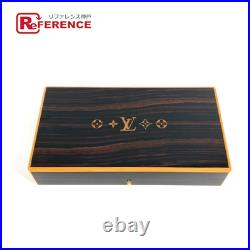 Auth Louis Vuitton M58565 Coffret de Voyage Mahogany Cigar Humidor Box Used JP