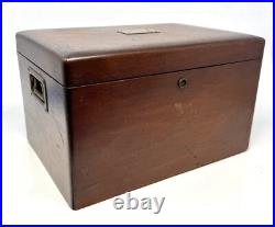 Beautiful Antique Wooden Humidor Box NO KEY